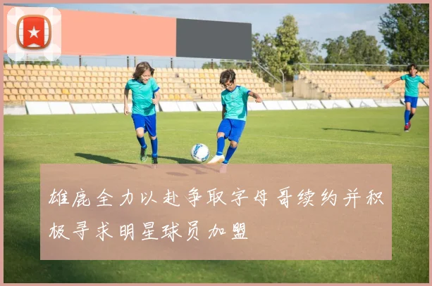 雄鹿全力以赴争取字母哥续约并积极寻求明星球员加盟